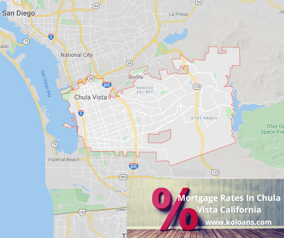 Mortgage rates in Chula Vista California