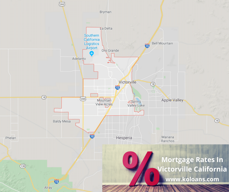 Mortgage rates in Victorville California