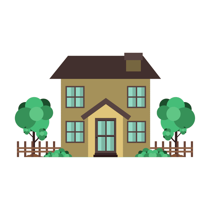 Brown Home With Trees