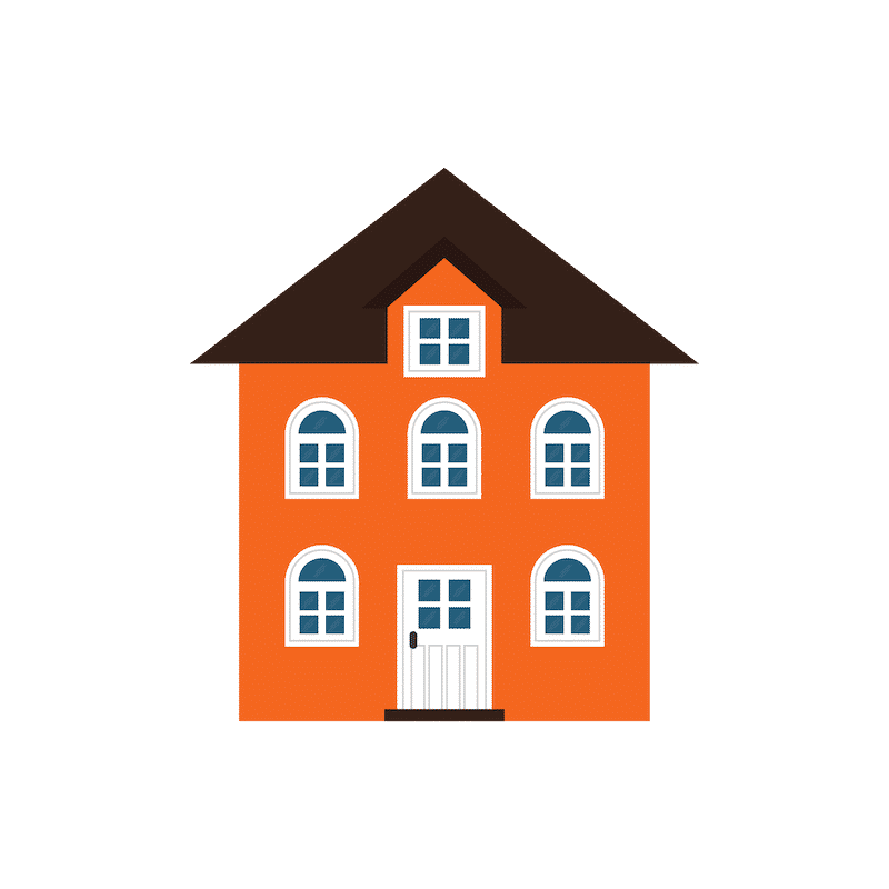 Tall Orange Home