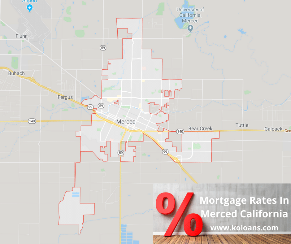 Mortgage rates in Merced California