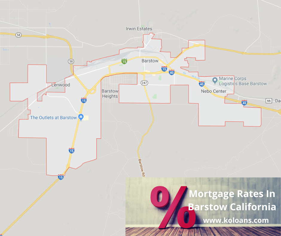 Mortgage rates in Barstow California