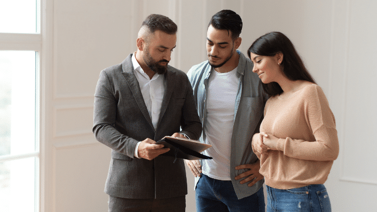 couple reviewing closing costs